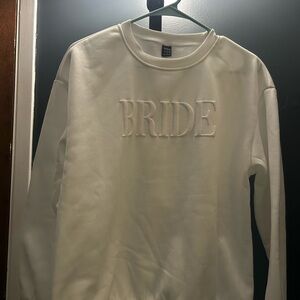 White 'Bride' Sweatshirt